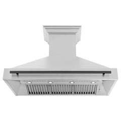 ZLINE 48 Inch Autograph Edition Stainless Steel Range Hood with Matte Black Handle, 8654STZ-48-MB - Smart Kitchen Lab