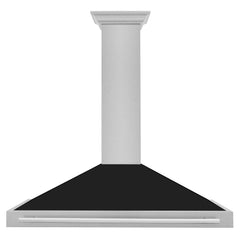 ZLINE 48 Inch DuraSnow® Stainless Steel Range Hood with Black Matte Shell and Stainless Steel Handle, KB4SNX-BLM-48 - Smart Kitchen Lab