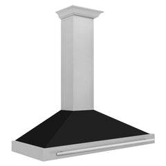 ZLINE 48 Inch DuraSnow® Stainless Steel Range Hood with Black Matte Shell and Stainless Steel Handle, KB4SNX-BLM-48 - Smart Kitchen Lab