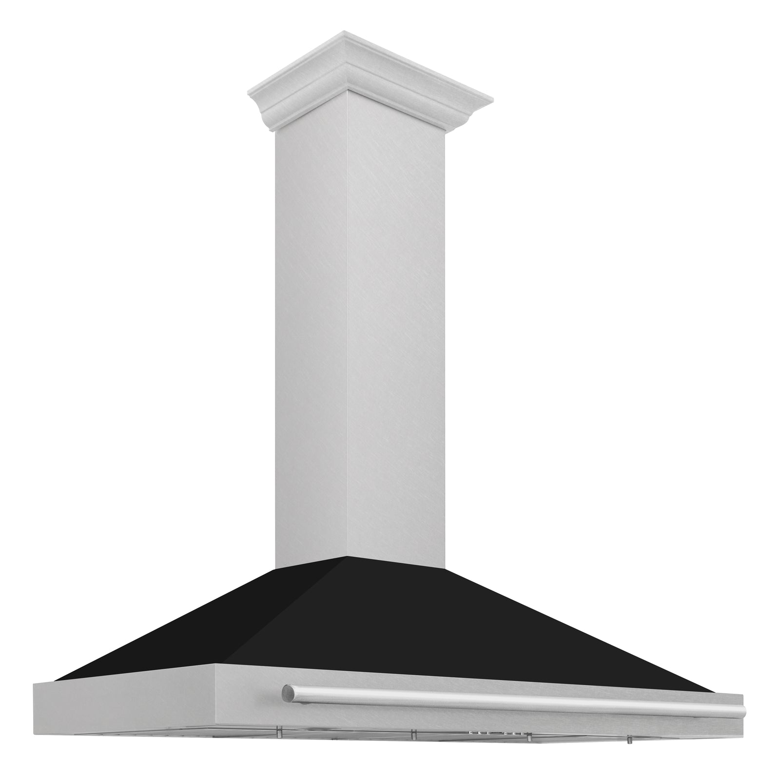 ZLINE 48 Inch DuraSnow® Stainless Steel Range Hood with Black Matte Shell and Stainless Steel Handle, KB4SNX-BLM-48 - Smart Kitchen Lab