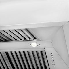 ZLINE 48 Inch DuraSnow® Stainless Steel Range Hood with Stainless Steel Handle, 8654SNX-48 - Smart Kitchen Lab
