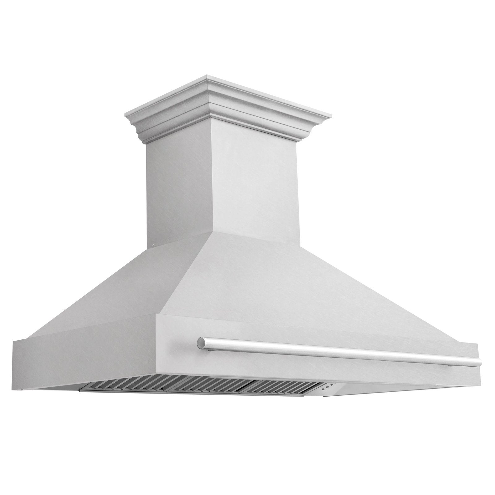 ZLINE 48 Inch DuraSnow® Stainless Steel Range Hood with Stainless Steel Handle, 8654SNX-48 - Smart Kitchen Lab