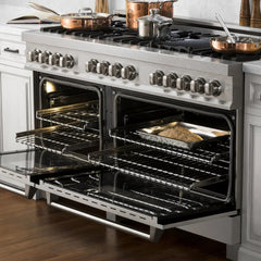 ZLINE 60 In. Professional Dual Fuel Range in Stainless Steel with DuraSnow®Stainless Steel Door, RA-SN-60 - Smart Kitchen Lab