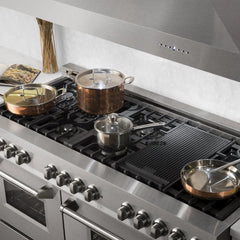 ZLINE 60 In. Professional Dual Fuel Range in Stainless Steel with DuraSnow®Stainless Steel Door, RA-SN-60 - Smart Kitchen Lab