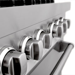 ZLINE 60 in. Professional Gas Burner with Brass Burners, 7.6 cu. ft. Electric Oven in Stainless Steel, RA-BR-60 - Smart Kitchen Lab
