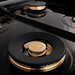 ZLINE 60 Inch Autograph Edition Dual Fuel Range in DuraSnow Stainless Steel with Champagne Bronze Accents, RASZ-SN-60-CB - Smart Kitchen Lab
