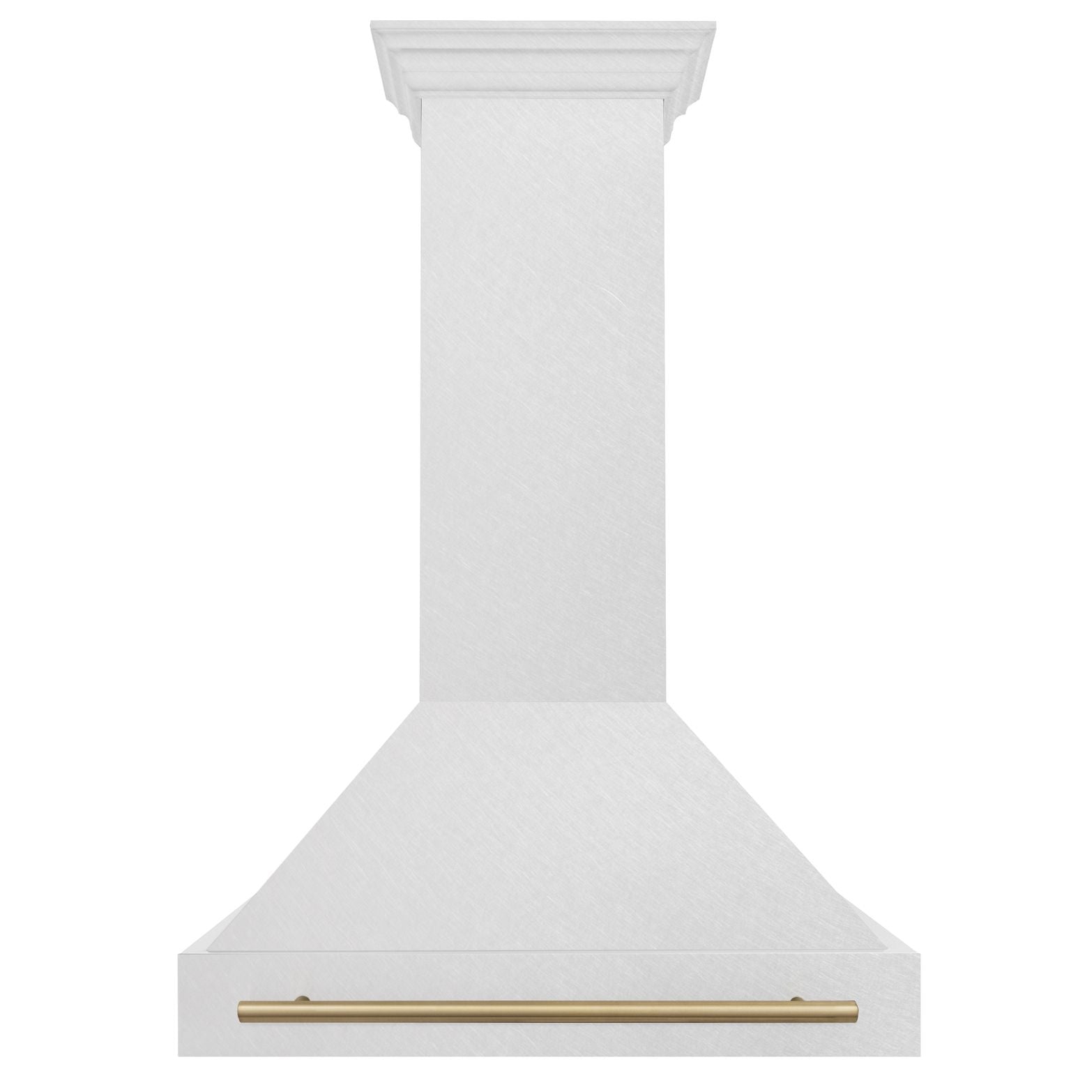 ZLINE Autograph 36 Inch DuraSnow® Stainless Steel Range Hood with DuraSnow® Shell and Champagne Bronze Handle, 8654SNZ-36-CB - Smart Kitchen Lab