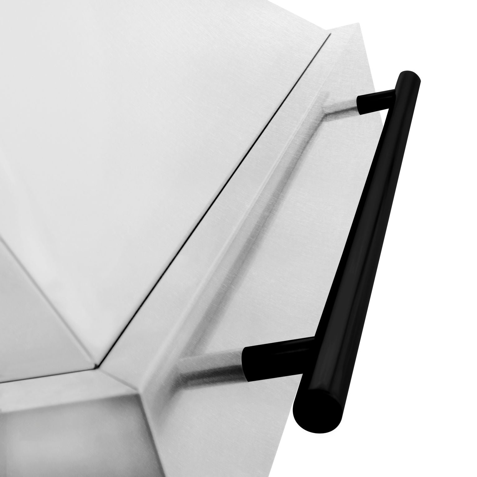 ZLINE Autograph 36 Inch DuraSnow® Stainless Steel Range Hood with Matte Black Handle, 8654SNZ-36-MB - Smart Kitchen Lab