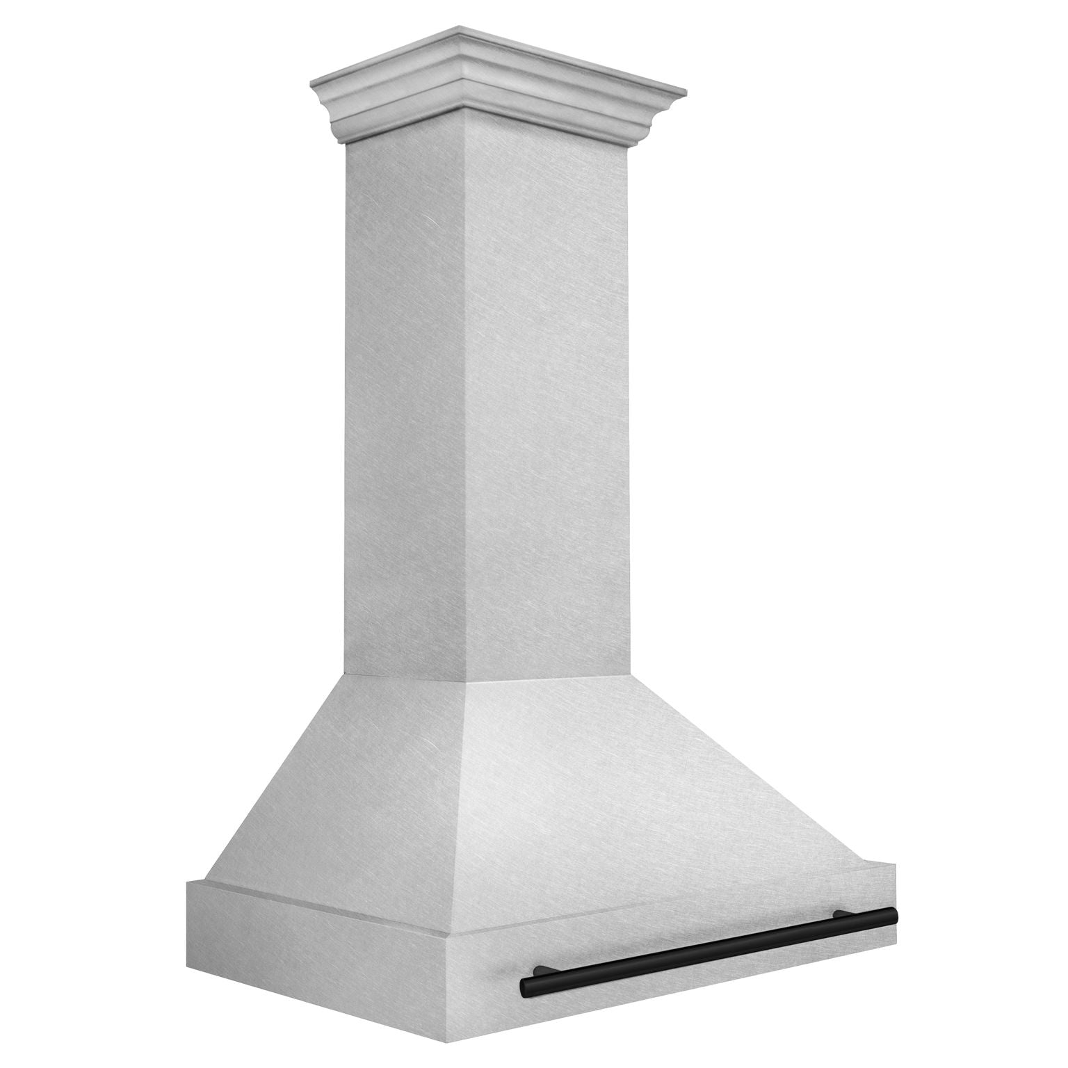ZLINE Autograph 36 Inch DuraSnow® Stainless Steel Range Hood with Matte Black Handle, 8654SNZ-36-MB - Smart Kitchen Lab