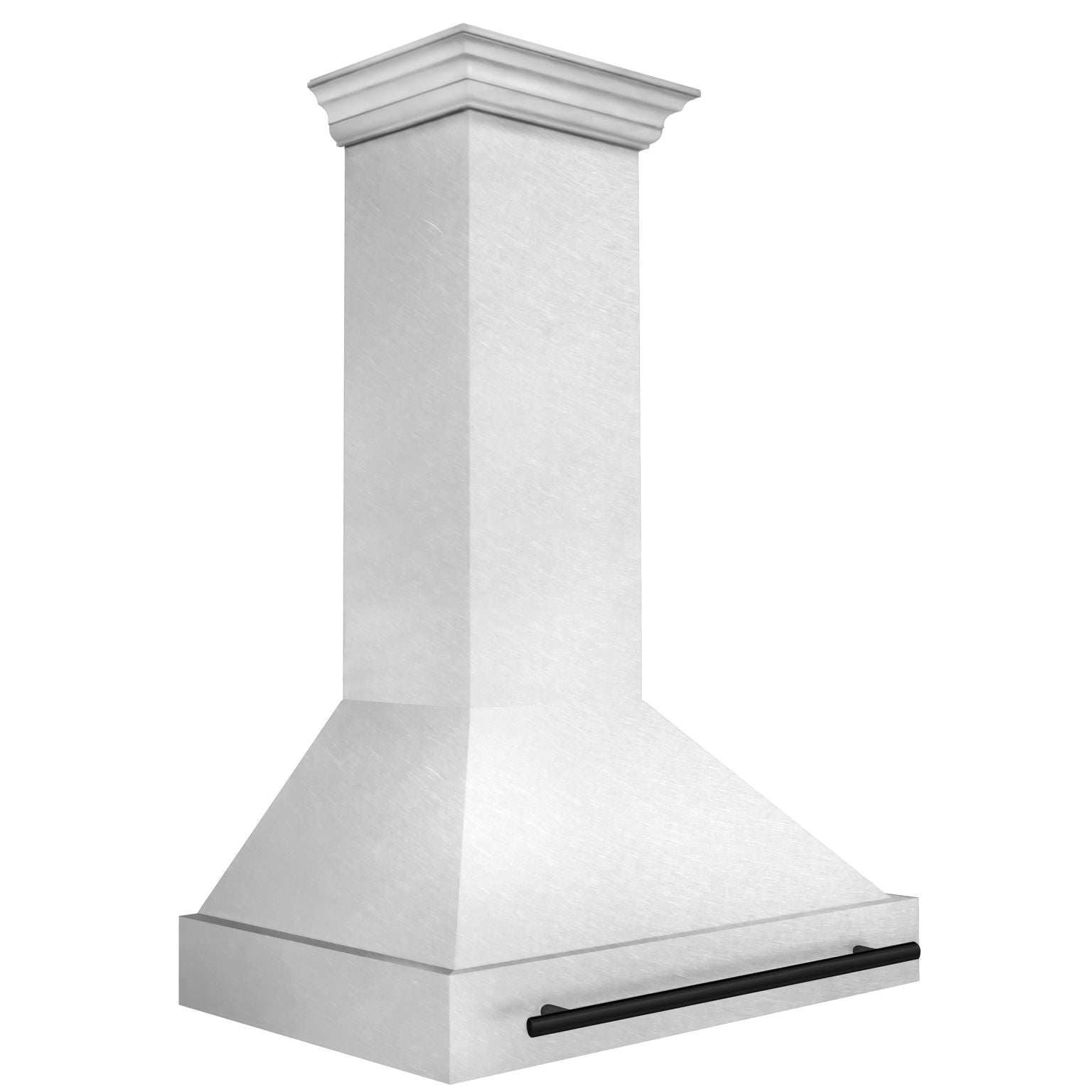 ZLINE Autograph 36 Inch DuraSnow® Stainless Steel Range Hood with Matte Black Handle, 8654SNZ-36-MB - Smart Kitchen Lab