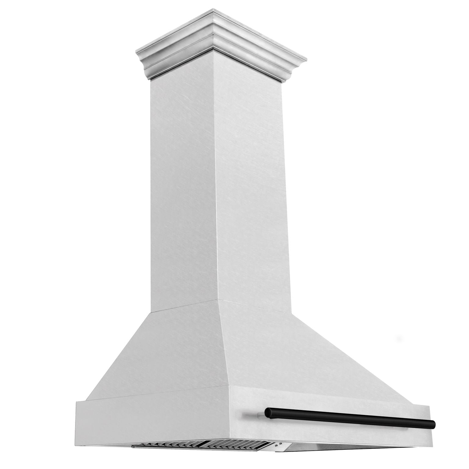 ZLINE Autograph 36 Inch DuraSnow® Stainless Steel Range Hood with Matte Black Handle, 8654SNZ-36-MB - Smart Kitchen Lab