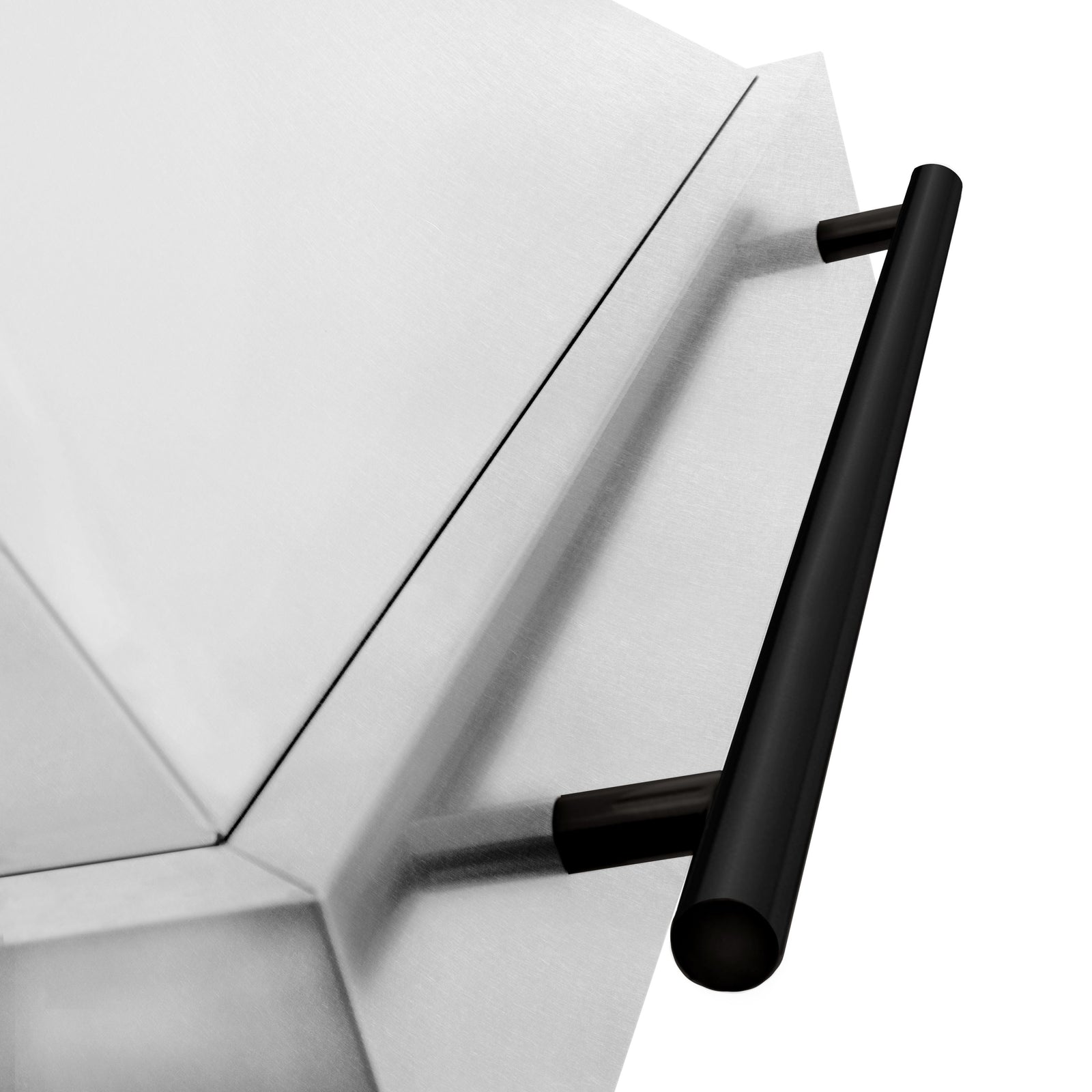 ZLINE Autograph 36 Inch DuraSnow® Stainless Steel Range Hood with Matte Black Handle, 8654SNZ-36-MB - Smart Kitchen Lab