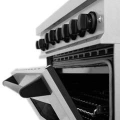 ZLINE Autograph Edition 36 in. 4.6 cu. ft. Gas Burner/Gas Oven Range in DuraSnow® with Matte Black Accents, RGSZ-SN-36-MB - Smart Kitchen Lab