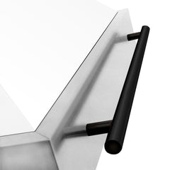ZLINE Autograph Edition 36 Inch DuraSnow® Stainless Steel Range Hood with White Matte Shell and Matte Black Handle, 8654SNZ-WM36-MB - Smart Kitchen Lab