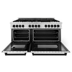 ZLINE Autograph Edition 60 in. 7.4 cu. ft. Gas Burner/Electric Oven Range in Stainless Steel with Matte Black Accents, RAZ-60-MB - Smart Kitchen Lab